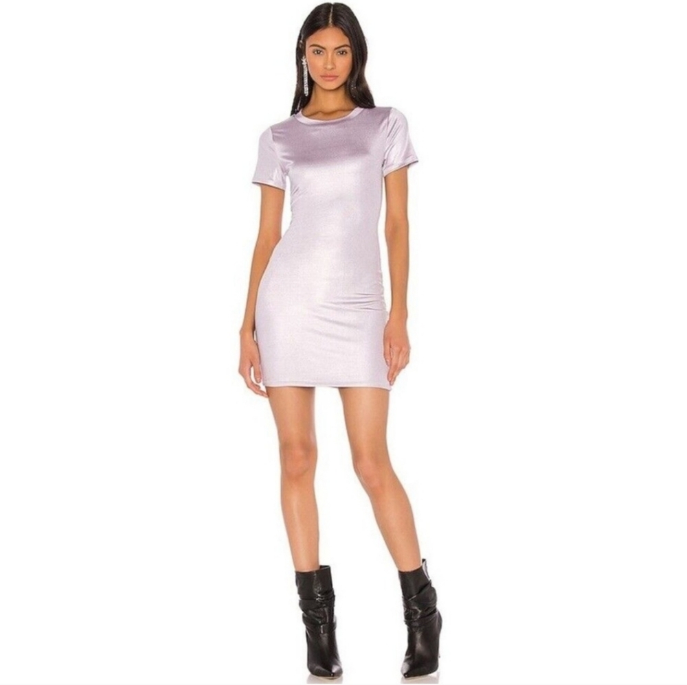 h:ours Lavender Mini Dress
